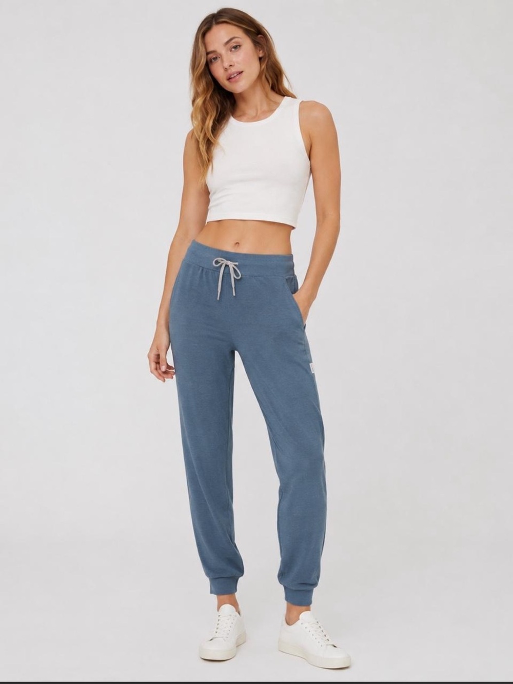 Vuori Performance Jogger Long Women’s XL Blue Gray VW303-L